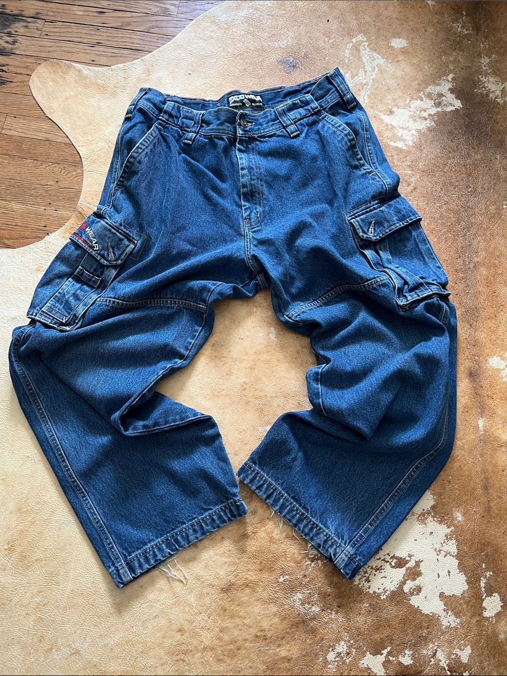 Exco Y2K Denim Cargos. Size 36